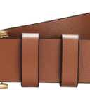 Women's Belt Fashion Multicolored Waist Leather Belts for Jeans Pants with Pin Buckle (M)