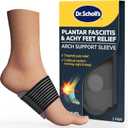 Dr. Scholl's Plantar Fasciitis & Achy Feet Relief Arch Support Sleeve, Cushioned Arch Support, Compression Band, Foam Pad Insert, Non Slip Sole, All-Day Wear Morning to Night, Unisex 1 Pair