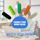 4 x Little Ouchies Pain Fidget  Spiky Sensory Roller for Adults, 3D Printed Tactile Stim Keychain, Discreet Pocket-Sized Ouchies Fidget Toy for Anxiety Relief, Focus & Emotional Grounding (Red Gold, M)