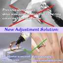 Ring Size Adjuster - CAMUTKRY Invisible Solution with UV Resin, Ring Fixators & UV LED Lamp for Loose Rings, Fits Any Ring Size, Easy to Apply & Remove