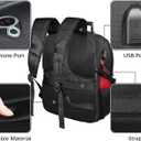 Travel Backpack for Men, 17.3 Inch Large Laptop Backpacks for Women, Large Capacity Laptop Computer College Backpack TSA Airline Approved Business Bag, Red