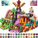SSAWER 150 PCS Magnetic Building Blocks Toys for Kids, Stacking Magnetic Tiles Toys for Kids Toddlers Boys Girls Ages 3 4 5 6 7 8-12 Gifts
