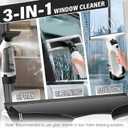 Electric Window Vacuum Squeegee Cordless 13", 2000Pa Electric Squeegee, 2200mAh Rechargeable Battery, 150ml Dirty Water Tank, Streak-Free Glass Cleaner for Shower Doors, Windows, Mirrors