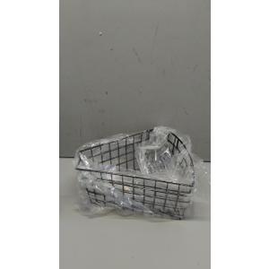 Leeden Lazy Susan Organizer Basket for 24" Diameter Turntable -Metal Organizing Storage Bins (2 Packs) - Black Kitchen Cabinet Storage Organizer - 1/4 Wedge Can Organizer