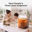 Creality Falcon A1C 5W Mini Laser Engraver, Class 1 AI Desktop Laser Engraving Machine with Auto Focus, Smart Camera, Support 3 Laser Heads Interchange, 15,000 mm/min Speed, Works with 300+ Materials