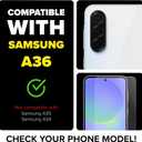 FlexiSchutz for Samsung Galaxy A36 5G Screen Protector with Installation Tool, Tempered Glass for Samsung A36 5g Screen Protector, HD Clarity, Buble Free, Anti Scratch [2 Pack]
