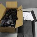 LANTEFUL Tall Narrow Shoe Rack for Entryway, 10-Tier Sturdy Metal Shoe Shelf Storage 10-15 Pairs of Shoes and Boots, Space Saving Corner Shoe Rack Organizer for Closet, Doorway, Garage, Living Room
(Black)