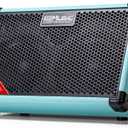Coolmusic BP40D Powered Acoustic Guitar Amplifier- Portable Bluetooth Speaker 80W W/Battery with Reverb Chorus Delay Effect, 6 Inputs,3 Band EQ, Blue