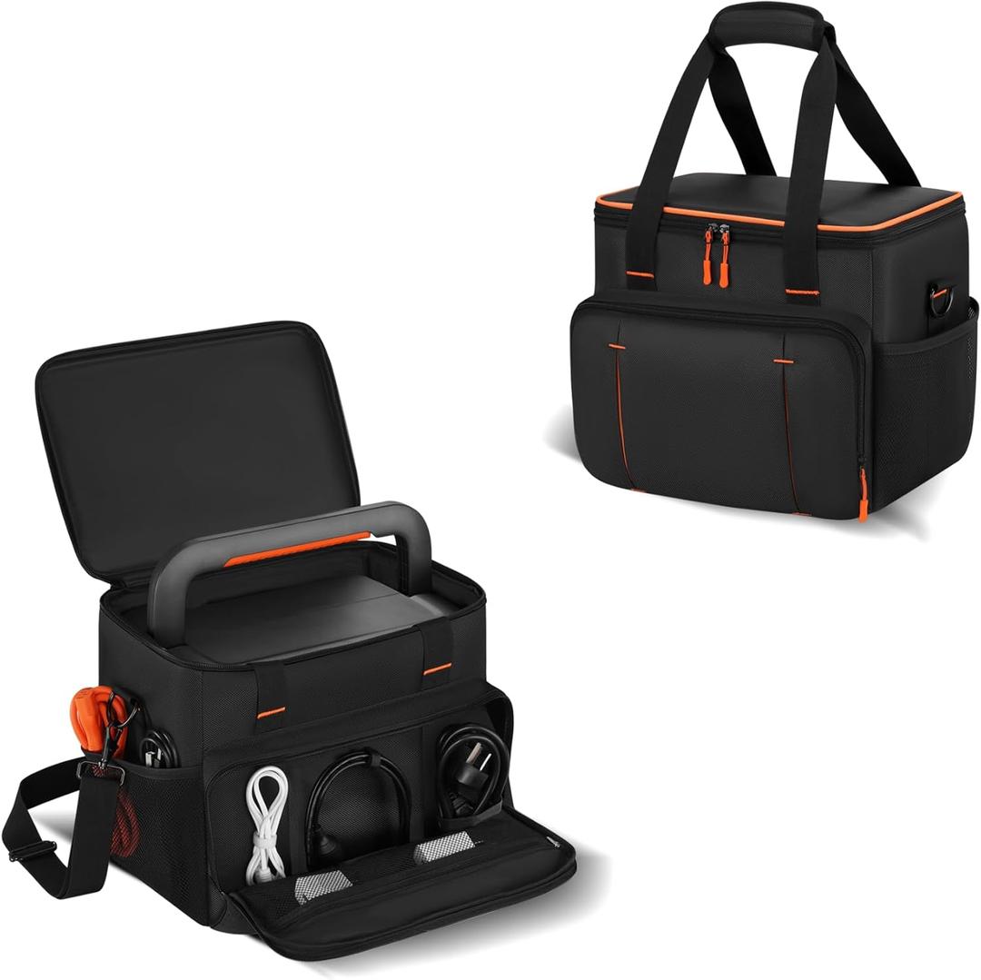Portable Power Station Carrying Bag Compatible with Jackery Explorer 1000 V2, Portable Carrying Bag with Adjustable Shoulder Strap, Travel Carrying Case for Camping Essentials