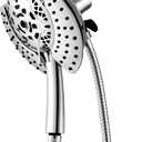 Shower Head with Handheld High Pressure: INAVAMZ Hand Held Shower Head & Rain Shower Head 2-IN-1 Shower Head with 59" Rotatable Stainless Steel Hose, Shower Trim Systems (Silver)