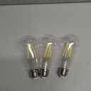 Dusk to Dawn Light Bulbs, 6W Equivalent 60W, Cool White 5000K, E26 Base, Light Sensing, ST58 Vintage Style, 600LM, Outdoor Edison Bulbs, Automatic Light Bulbs for Porch Patio Garage, 3 Pack