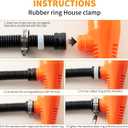 Portable Power Battery Pump, Battery Operated Electric Siphon Pump Water Transfer Pump, Easy to Use Manual Portable Fuel Pump and on-Spill Design Transfer Pump for Fuel, Diesel, Water