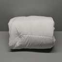 Amazon Basics Comforter Blanket Full/Queen, Reversible Lightweight Microfiber All Season Blanket, White