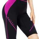 GoldFin Wetsuit Shorts for Women, 2mm Neoprene Short Wetsuit for Water Sports Surfing Diving Swimming Kayaking (3X-Large, Rose-red)