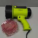 YIERBLUE Rechargeable Spotlight with 90, 000 High Lumen LED, IP67 Waterproof Handheld Flashlight Searchlight with Detachable Red Light Filter