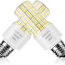 2 Pack 40W Led Light Bulb(300W Equivalent) 5000 Lumens 5000K Daylight White Led Bulbs E26/E27 Medium Base for Indoor Outdoor Street Office Warehouse Workshop Garage Backyard