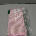 Spring Light Pink Striped Throw Pillow Covers 18x18 Set of 2, Farmhouse Outdoor Decorative Stripe Pillow Covers For Patio Furniture, Funky Blush Pink Throw Pillows 18 x 18 (No Pillow Inserts)