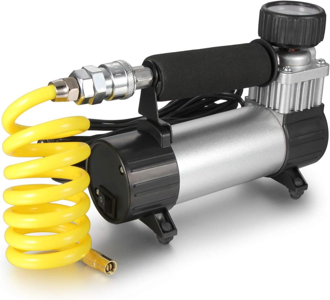 Dromedary Portable Air Compressor Electric Auto Car Tire Inflator Pump with Storage Box 12v 35L/Min