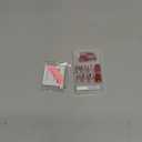 4th of July Short Press on Nails Square Curve Fake Nails Red Nude Nails Press on French Tip Glue on Nails Full Cover False Nails Glossy Stick on Nails Glossy Acrylic Nails for Woman 24Pcs