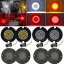 1157 LED Turn Signals 3 1/4", Front Rear Combo Set Flat Housing Led Light Fit for Harley Davidson Electra Glide Road King Softail Tour Glide Ultra Limited 1986-2025