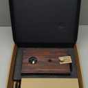 Waterless Essential Oil Diffusers with Rechargeable Battery & 9H Runtime, Aromatherapy Diffusers with Bulb, Scent Diffusers Premium Wood & Glass Nebulizer Cordless for Large Home, Hotels, Rooms