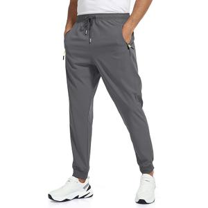 Rapoo Men's Lightweight Joggers Pants Quick Dry Workout Track Running Gym Athletic Pants with 3 Zipper Pockets, 3XL , 32" 