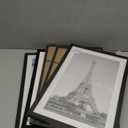 upsimples 11x17 Picture Frame Set of 5, Display Pictures 9x15 with Mat or 11 x 17 Without, Wall Gallery Poster Frames, Black