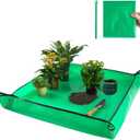 Extra Large Waterproof Potting Mat for Indoor Plant Transplanting and Mess Control, Table Top Potting Tray Repotting Mat Birthday Gifts for Plant Lovers Gardening Gifts for Women (Pale Green)
