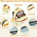 CAMTOP Toddler Backpack for Boys Girls 2-4, Kids Backpacks for Kindergarten Preschool, 12" H Small Bookbag for Daycare Travel (Yellow, 12''- Not fit A4 folder)