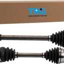 TRQ Front CV Axle Shaft Assembly Set Compatible with 2013 INFINITI EX37 G37 2014-2015 Q50 Q60 2015-2017 QX50