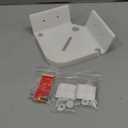 BRAINWAVZ Drill Free Tilted Corner Wall Mount Small Shelf for Baby Monitors, Home Security Cameras & More, Strong VHB Adhesive with Screw in Option, Easy to Install, No Mess