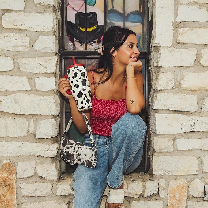 BOTTLE BOTTLE 30 oz Tumbler with Lid and Straw, Stainless Steel Travel Mug, Tumbler with handle, Water Bottle with straw for College Office, Gifts for Women Him Her