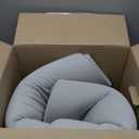 Blissful Diary Vegan Leather Baby Play Mat, 50x50 Thick Foam Cushioned & Waterproof Playpen Mat for Infants and Toddlers, Stylish and Just Wipe-Clean Playmat for Baby Play on Floor,  Light Gray