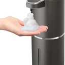 Gotofine Automatic Foaming Soap Dispenser,4-Level Adjustable Foam, Wall Mount, USB Rechargeable,12.8oz/ 380ml,Touchless Hand & Dish Soap Dispenser for Bathroom, Kitchen,Hotel, Restaurant