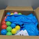 Inflatable Bounce House with Blower, PVC Bouncer for Kids Ages 3-8, Indoor and Outdoor Bouncy Playhouse, Jumping Castle with Pump, Ball Pit, Ringtoss and Target Game, Bouncer for 3 Kids