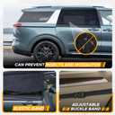 EcoNour Car Window Sun Shades for MPV & Minivan Sliding Door Rear Windows | Elastic Mesh Sunshade for Baby & Passenger Comfort | Car Window Accessories | 2 Pack Side Window Shades