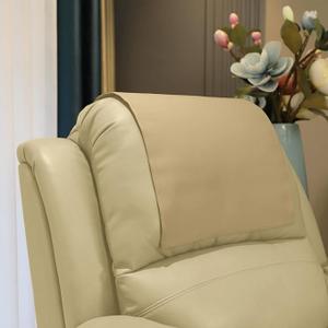 Premium Headrest Cover for Recliner Chair, Flame Retardant Faux Leather Recliner Headrest Protector, Wear Resistant Recliner Headrest Cover for Office Chair Theater Seat, 16W*27L