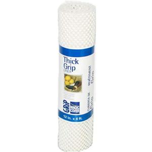 Magic Cover Thick Grip Non-Adhesive Liner for Shelves, Drawers and Counter Tops, 12 inches by 4 feet, White