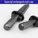 6pcs 7/10" Rock Splitting Wedges,Stone Wedge and Feather Shims,Splitting Concrete Marble Granite Rock Stone Tools (18mm)