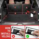 Cargo Liner with Seatback Cover Fit for 2021-2025 Chevy Suburban/GMC Yukon XL 3rd Row Seats Cargo Mat TPE Trunk Mat Trunk Liner for Chevrolet Suburban Accessories(Cargo Mat+Seat Back Cover)