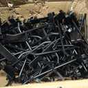 Gridwall Hooks 100 Pcs, 6 Inch Heavy Duty Display Hooks for Grid Wall Panels, Wire Gridwall Accessories for Retail Display Rack Hanging Storage (Black)