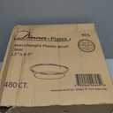 Small Clear Oval Serving Boat, Plastic, 24"x 20" - Clear, Plastic, Case Pack of 480 - For Appetizers, Desserts, and Everyday Entertaining
