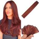 Copper Tape in Hair Extensions Human Hair Invisible Long Tape in Human Hair Extensions for Girls (20 Inch-20pcs-30 Gram)