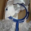 Allied Brass TR-4/4X-MBL Tribecca Collection 8 Inch Vanity Top Make-Up Mirror 4X Magnification, Mediterranean Blue