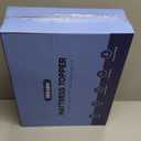 3 Inch Ultra-Fluffy Memory Foam Mattress Topper Twin XL for Back Pain, Extra Soft Pillow Top Twin XL Mattress Topper with 4X Support, Mattress Pad with Breathable Air Mesh Sides, 6-21'' Deep Pocket (White)