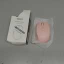 PEIOUS Mouse for Laptop, Wireless Mouse Jiggler - LED Wireless Mice with Build-in Mouse Jiggler Mover, Rechargeable Moving Mouse for Laptop Undetectable Keeps Computer Awake - Pink