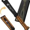 8 Inch Hand Saw, Folding Saw with Double Edges of 13/ 14 TPI, Sk5 Blade Woodworking Tools, Flush Cutters for Hard & Soft Wood, Carpenter Tools for Men/ Women Gifts, DIY, KY08