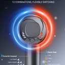 Hair Dryer, 140, 000 RPM High Speed Blow Dryer for Fast Drying, Negative Ionic Hair Dryers for Women, Thermo Control Lightweight Hairdryer for Home and Travel Black