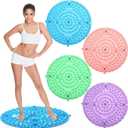 Threlaco 4 Pack Foot Massager Mat Foot Reflexology Pad with Magnetic Relaxation Massage Feet Pressure Point Pad Anti Fatigue Walk Stone Acupoint Mat Particle Portable Massage Tool(Mixed Colors)