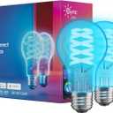 Cync GE A19 Direct Connect LED Light Bulb, Color Changing Smart Light, Matter Compatible, Compatible with Alexa and Google Home (2-Pack)